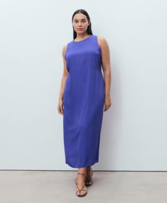 Women's Polka Dot Midi Dress