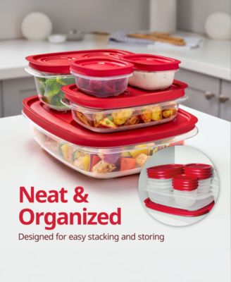 EasyStore Large Food Storage Containers with Lids, 18-Pc. Set