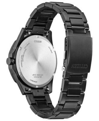 Men's Eco-Drive Sport Casual Brycen Black Stainless Steel Bracelet Watch, 42mm