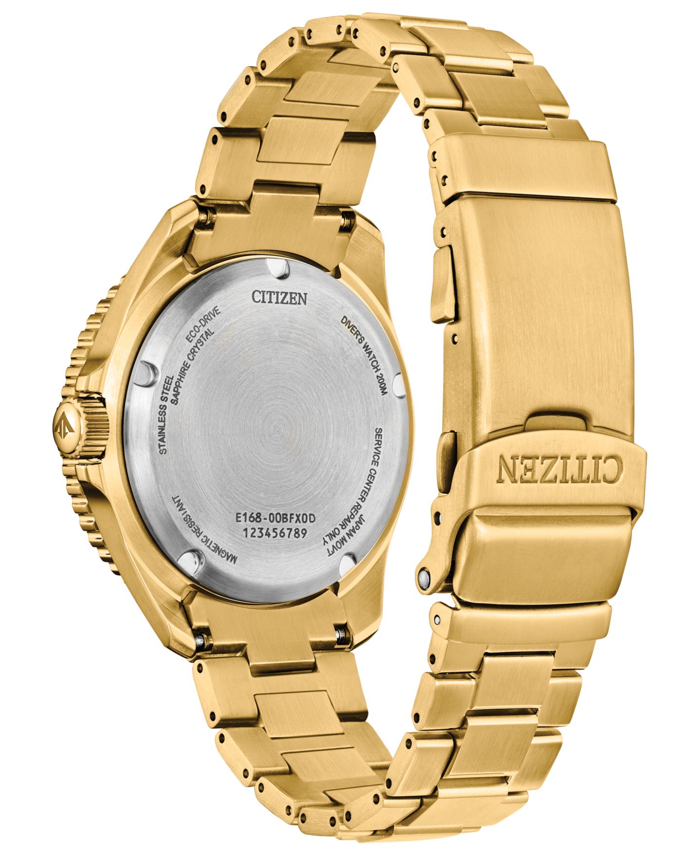 Мужские часы Citizen Eco-Drive Promaster Dive, сталь цвета золота, 41 мм — фото 3