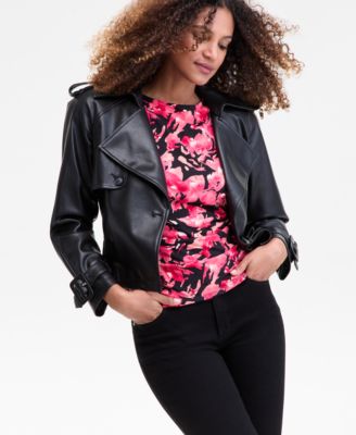 Women's Pleated-Shoulder Sleeveless Ruched Top, Macy's Exclusive