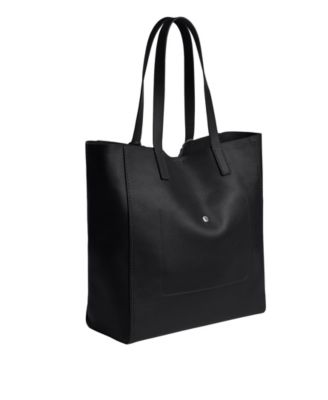 Natural Grain Leather Broadway Tote Bag