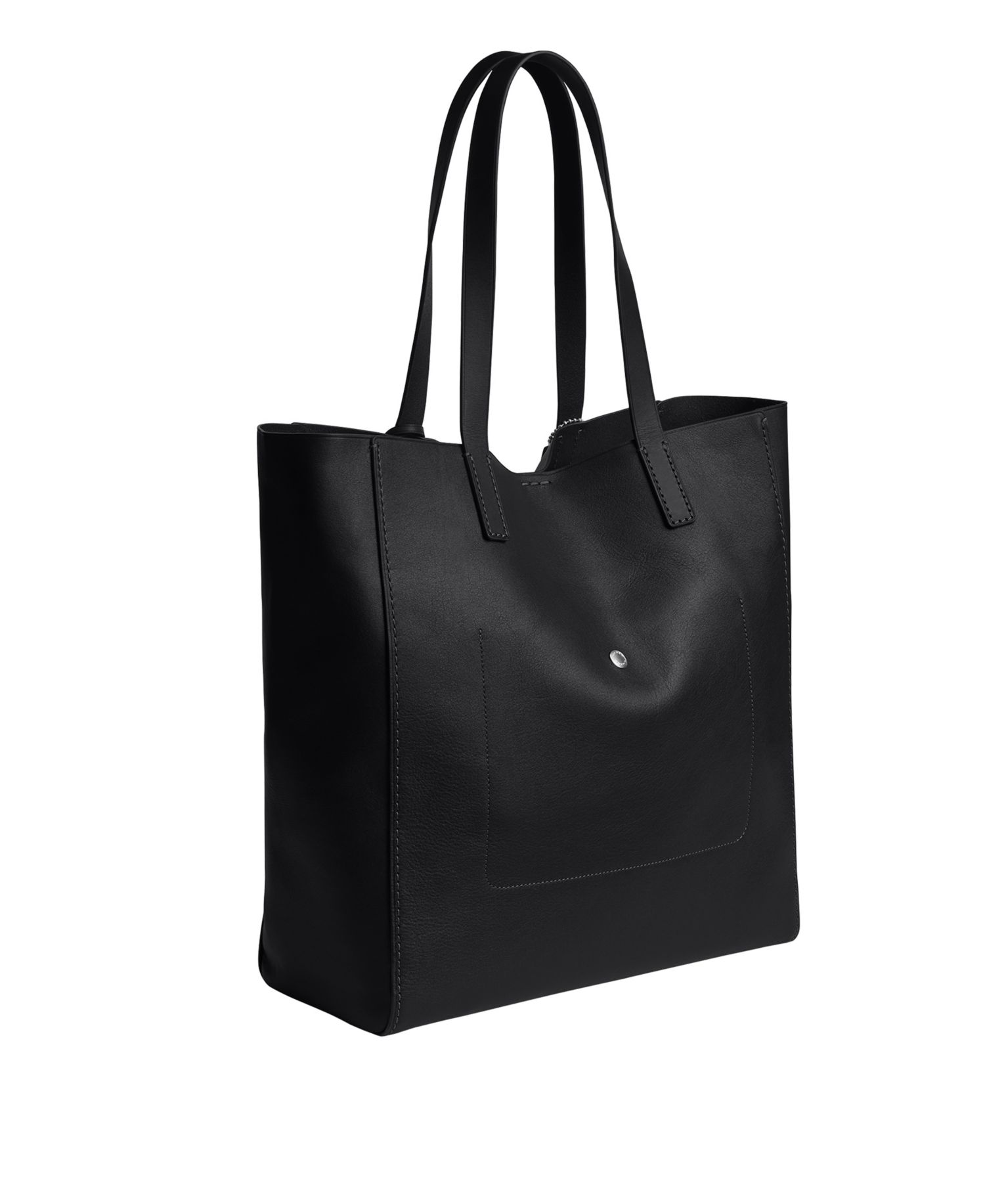 Natural Grain Leather Broadway Tote Bag