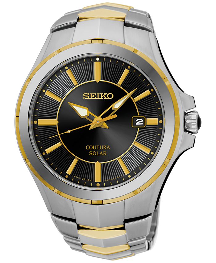 Seiko Men s Solar Coutura Two Tone Stainless Steel Bracelet Watch