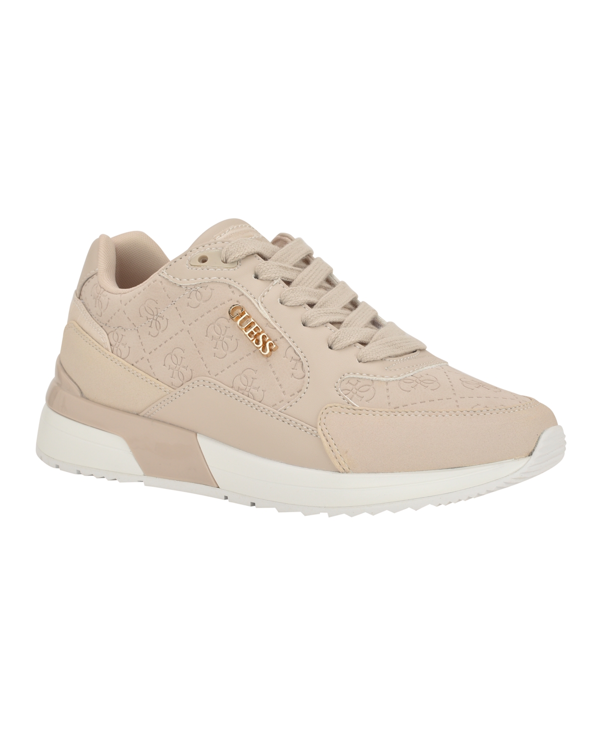 Guess Women's Moxea Quattro G Logo Lace-up Joggers In Neutral