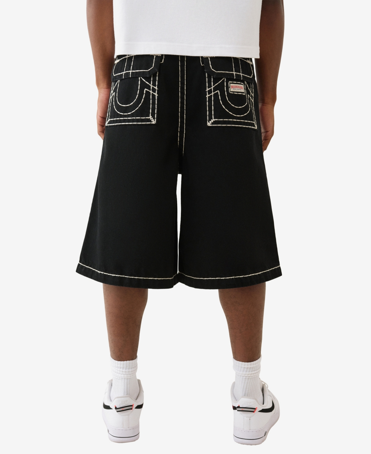 True Religion Men's Mikey Super T Baggy Af Shorts In Black