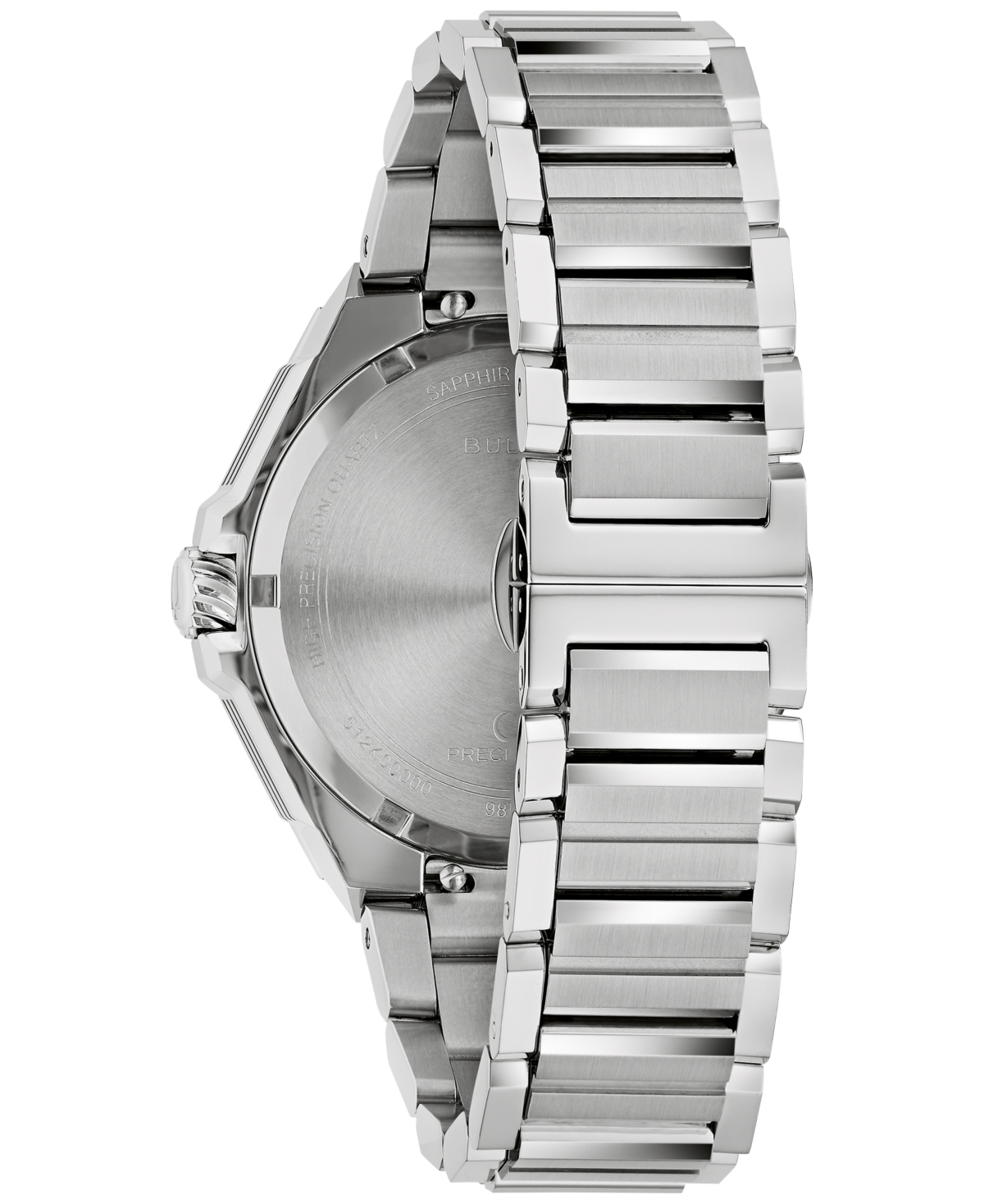 Bulova Men's Luxury Series X Hpq Precisionist Silver-Tone Stainless Steel Bracelet Watch 42mm