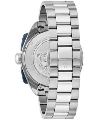 Men's Limited Edition 150th Anniversary Heritage Lunar Pilot Chronograph Silver-Tone Stainless Steel Bracelet Watch 43.5mm