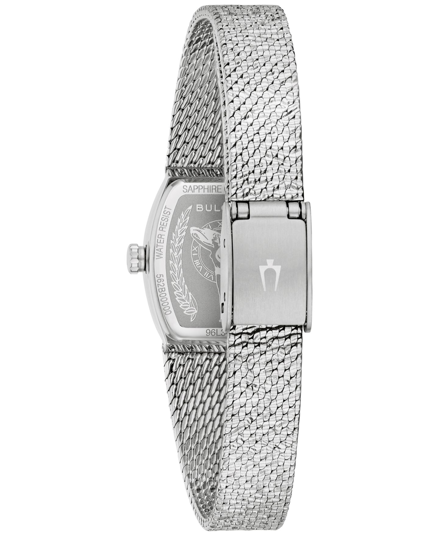 Женские часы Bulova Classic Goddess of Time Silver-Tone Stainless Steel Bracelet Watch 17mm — фото 5