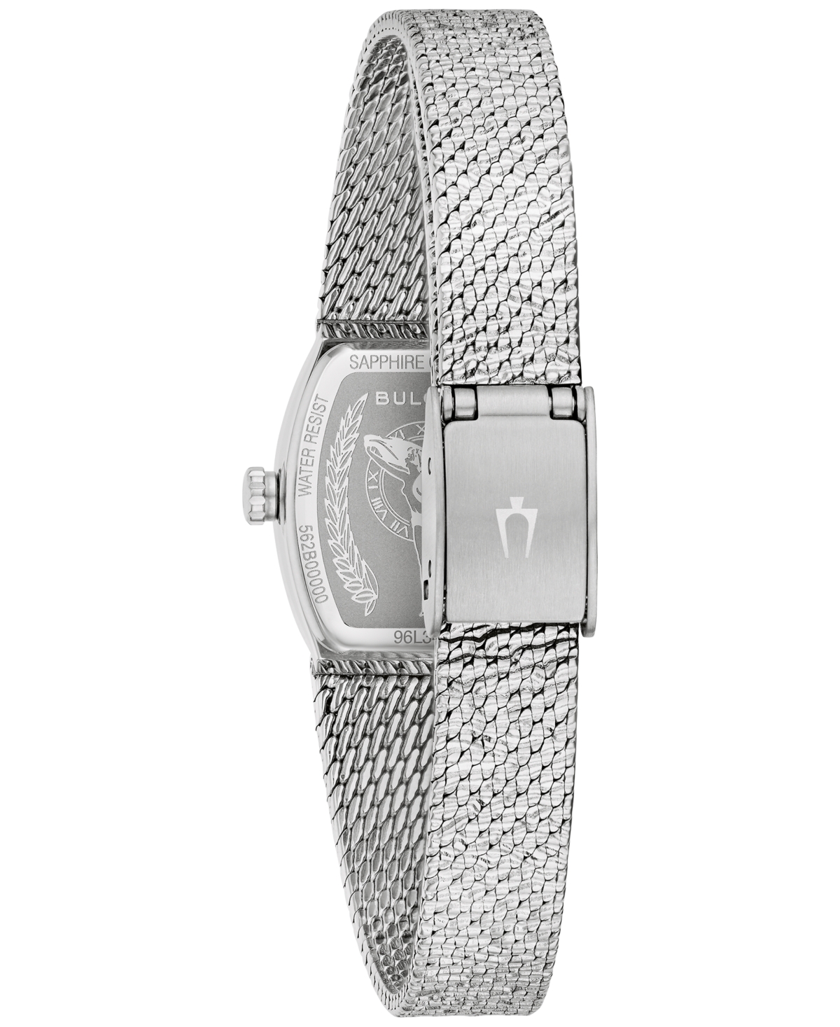 Bulova Women's Classic Goddess of Time Silver-Tone Stainless Steel Bracelet Watch 17mm