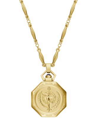 Women's Limited Edition 150th Anniversary Classic Rubaiyat Gold-Tone Stainless Steel Pendant Watch 25.5mm