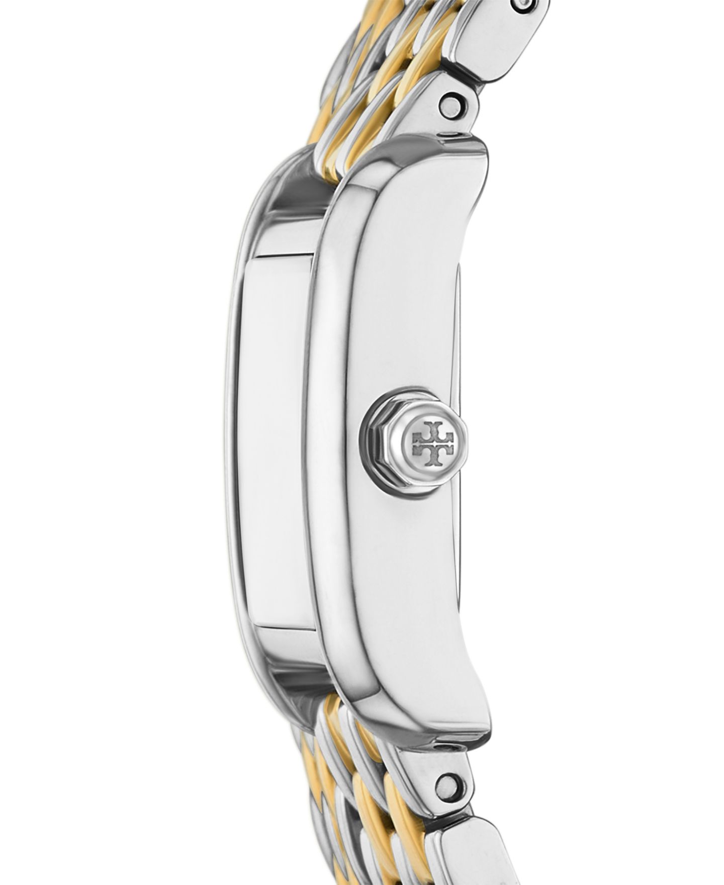 Женские часы Tory Burch The Eleanor Two-Tone Stainless Steel Double Wrap Bracelet Watch 20mm — фото 2