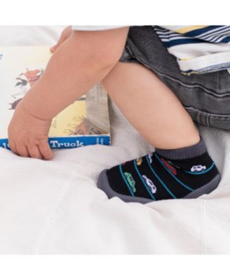 Baby Boys First Walk Sock Shoes Broom Broom