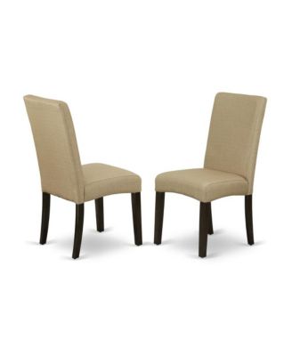 3-Piece Dinette Set with Round Table and 2 Upholstered Chairs
