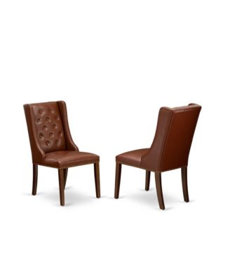 Wood 3-Piece Dining Set with Table and 2 Upholstered Button Tufted Chairs