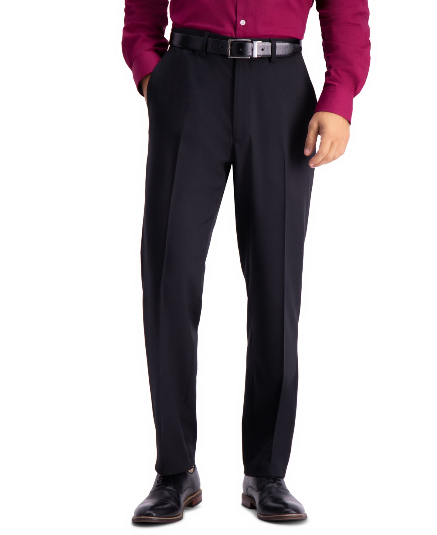 Мужские брюки Haggar Travel Performance Tailored Fit Suit Separates Pant, цвет: Чёрный — фото 1