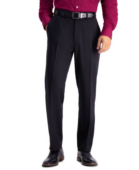 Мужские брюки Haggar Travel Performance Tailored Fit Suit Separates Pant, цвет: Чёрный