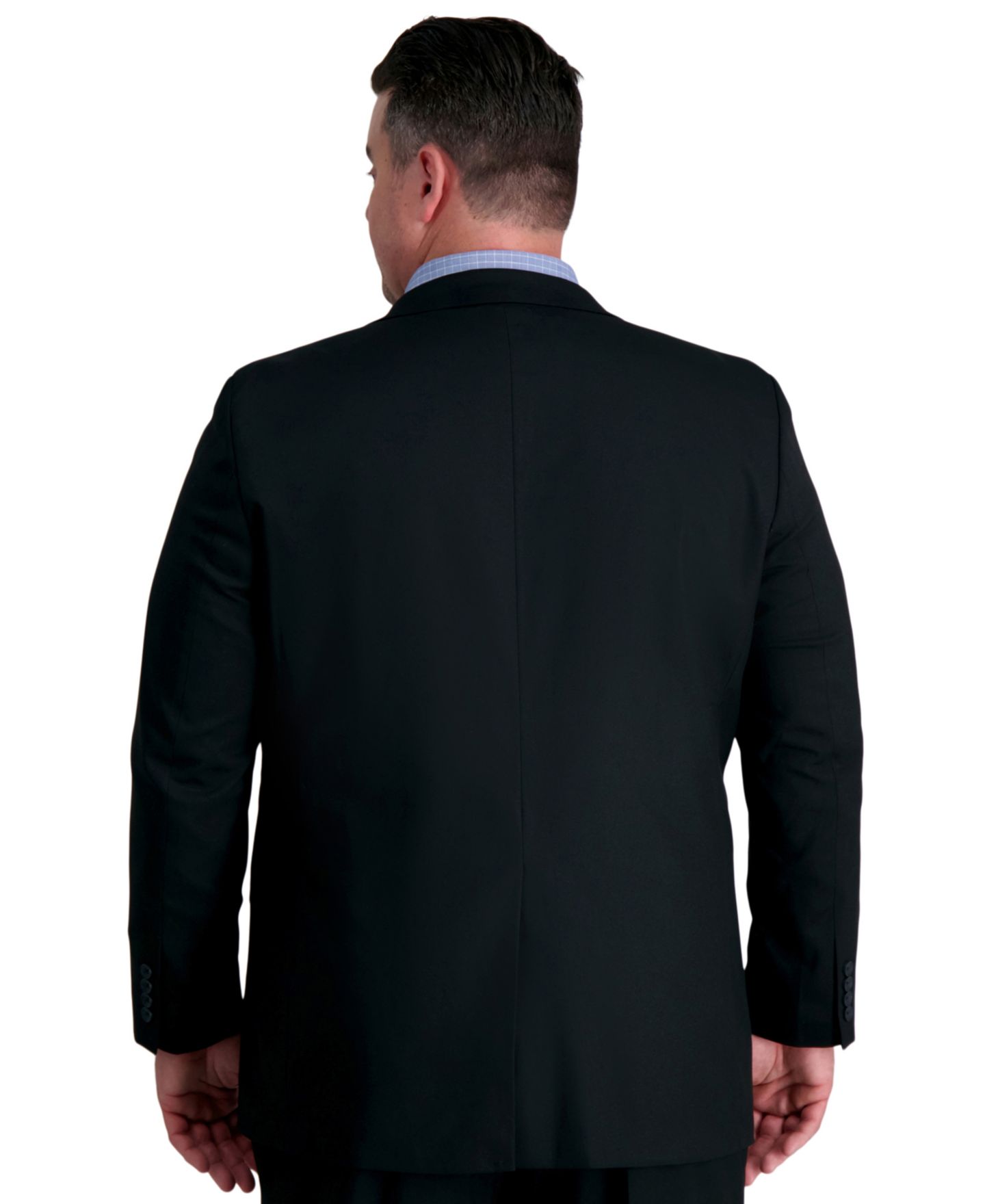 Мужские куртки Haggar JMH Big & Tall Classic Fit Suit Separates, цвет: Чёрный — фото 2