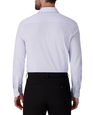 Men's Geometric Print Mitered Cuffs Dress Shirt