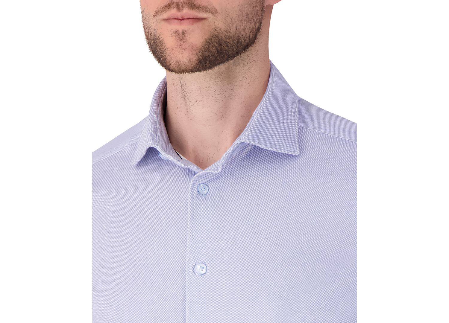 Men's Pin Dot Print Dress Shirt