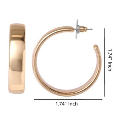 Textured Half Hoop Earrings