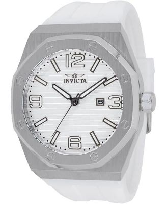 Men's 45774 Huracan Quartz 3 Hand Silver Dial Watch