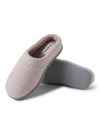 Women's Lacey Rib Knit House Shoe Clog Slipper