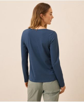 Women's Organic Cotton Softspun Long Sleeve Scoop Neck Tee