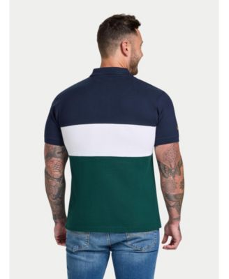 Men's S/S Cut & Sew Panel Pique Polo
