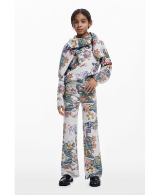 Girls's Elastic pants with patterns