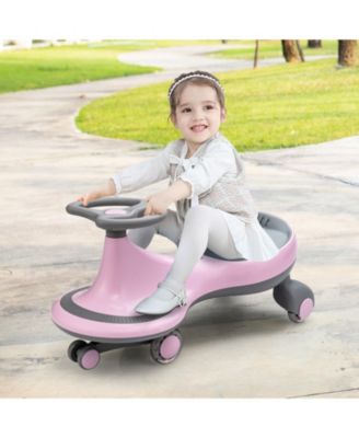 Kid's Wiggle Ride-On Car with Flashing PU Wheels