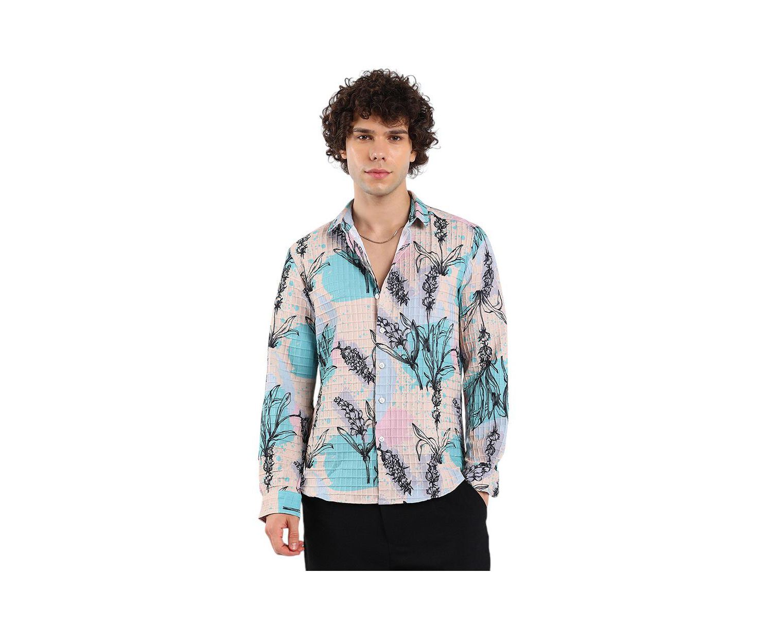 Men's Sprig-Waffle Shirt