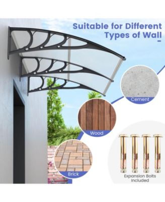  Patio Awning Canopy Outdoor Window Door Overhang Rain Snow Protection
