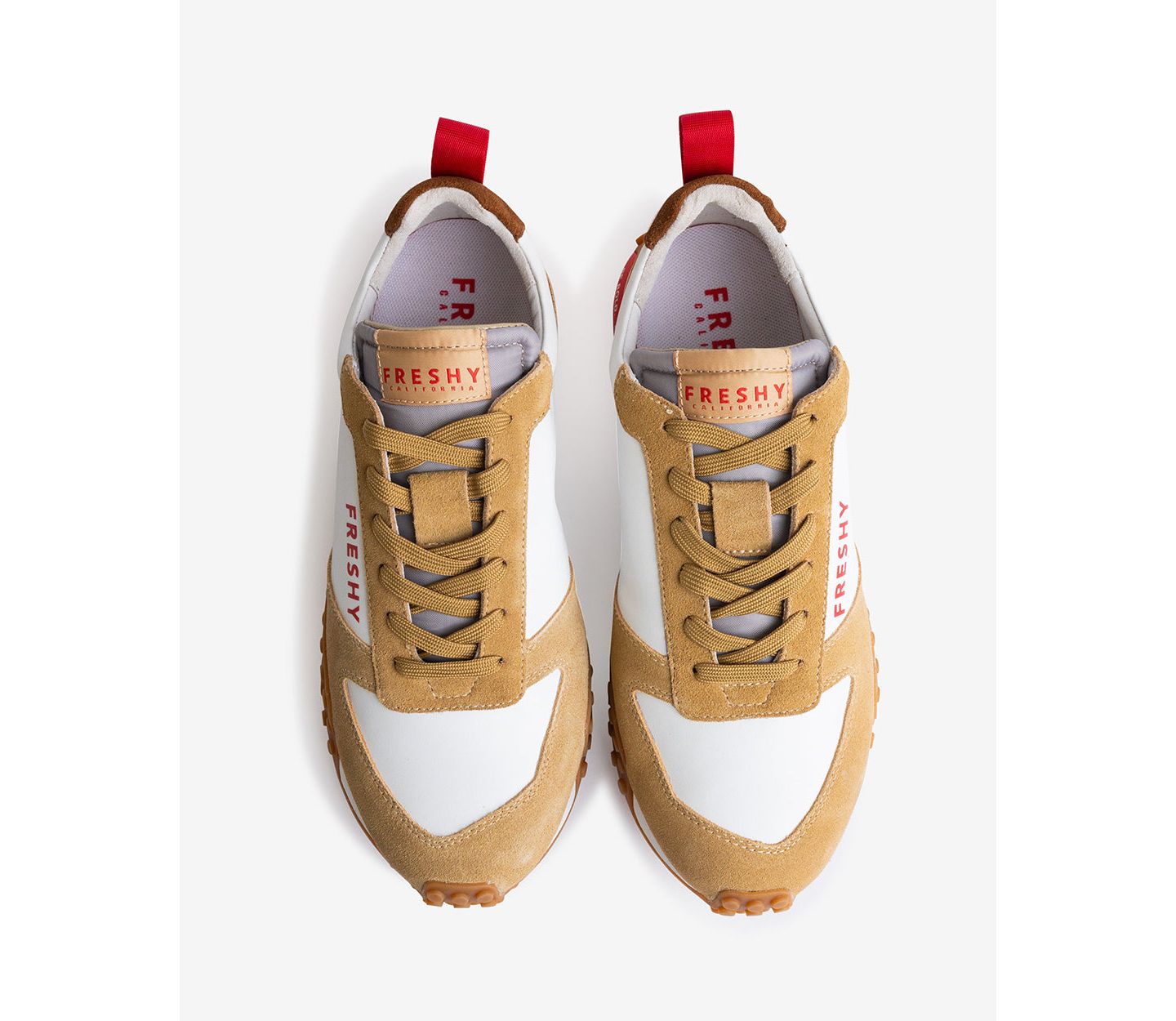 Мужские кроссовки FRESHY Smoove Trainer Core, цвет: Коньячный / Белый — фото 5
