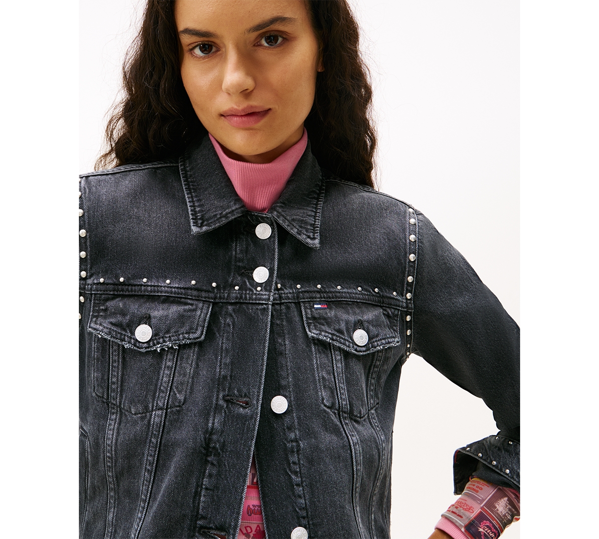 Tommy Jeans Women's Classic Trucker Jacket In Black