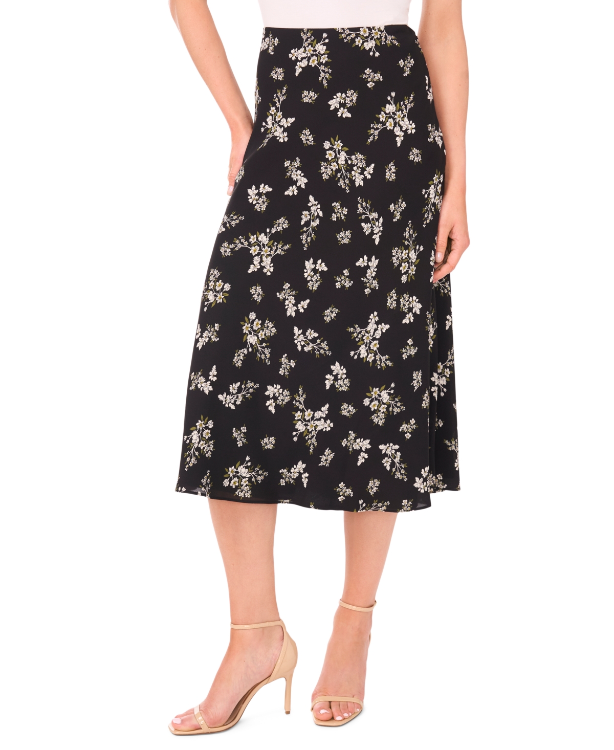 Cece Women's Bias Midi Skirt In Multi