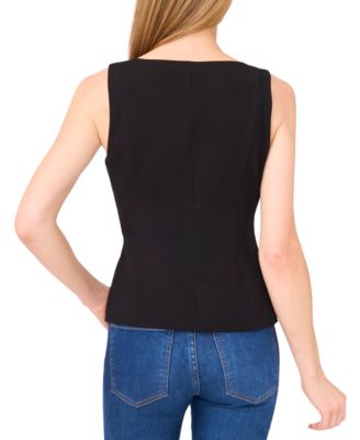 Women's Boat Neck Waistcoat Top