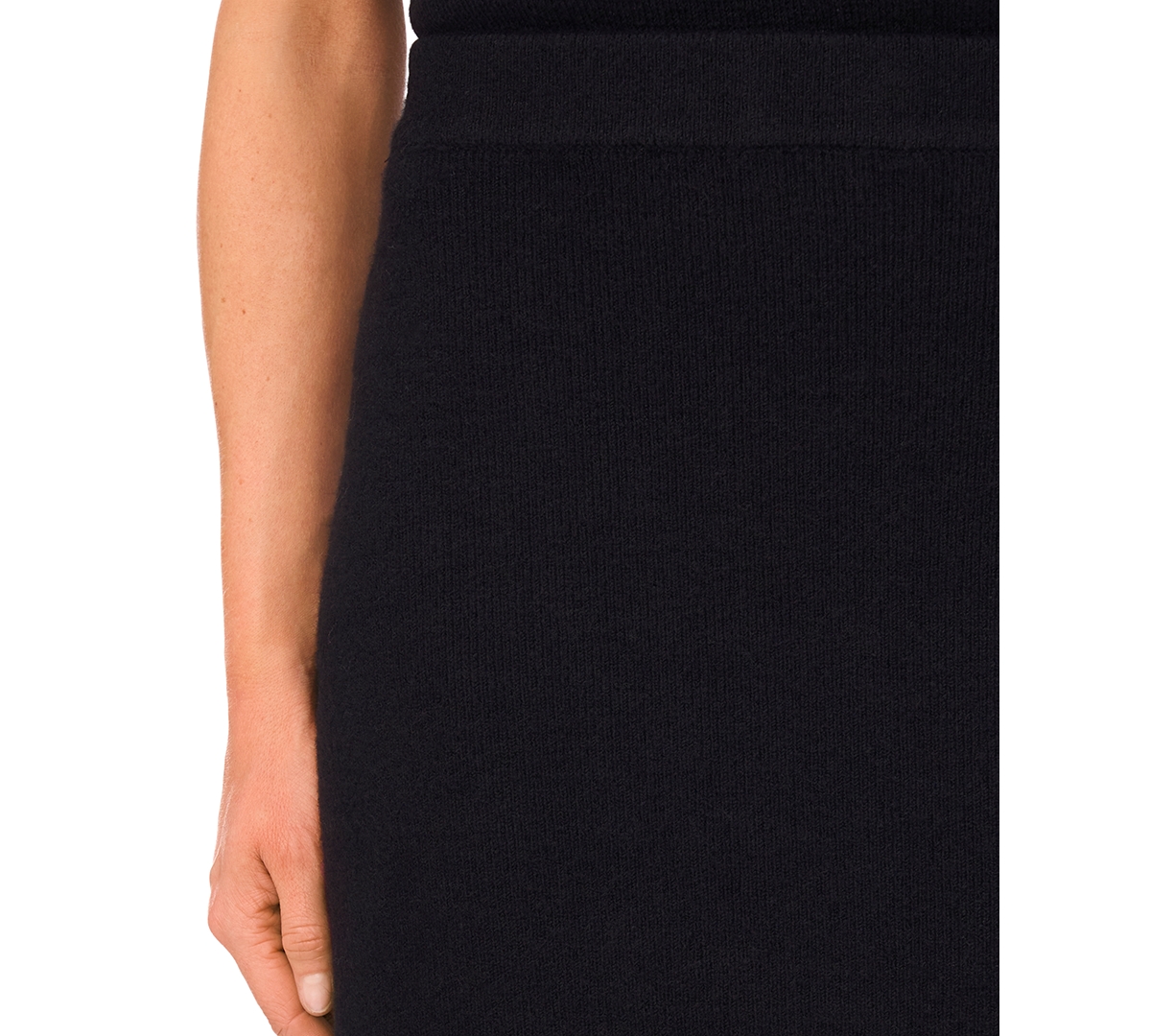 Cece Rib Sweater Midi Skirt In Black