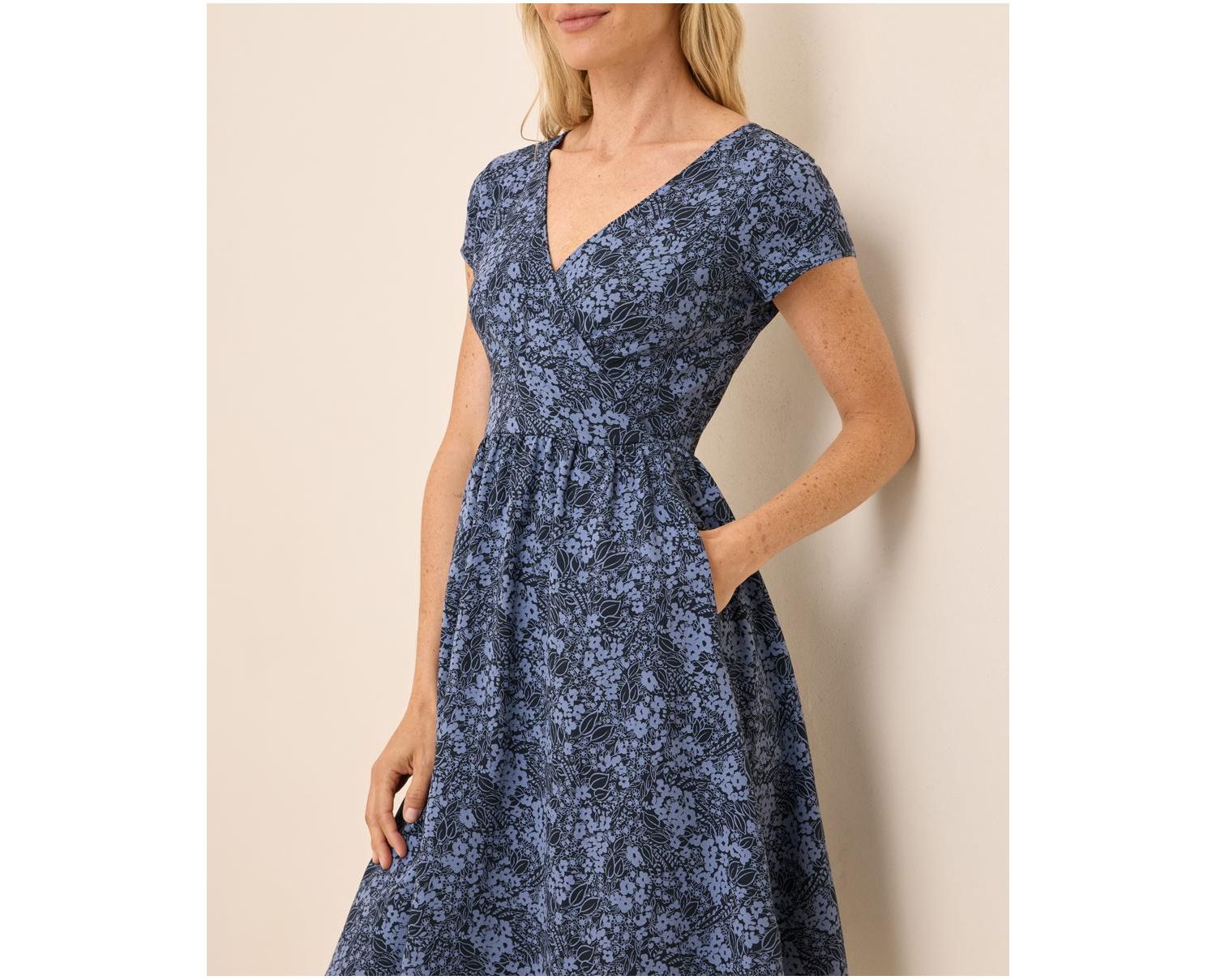 Women's Fit & Flare Crossover Dress