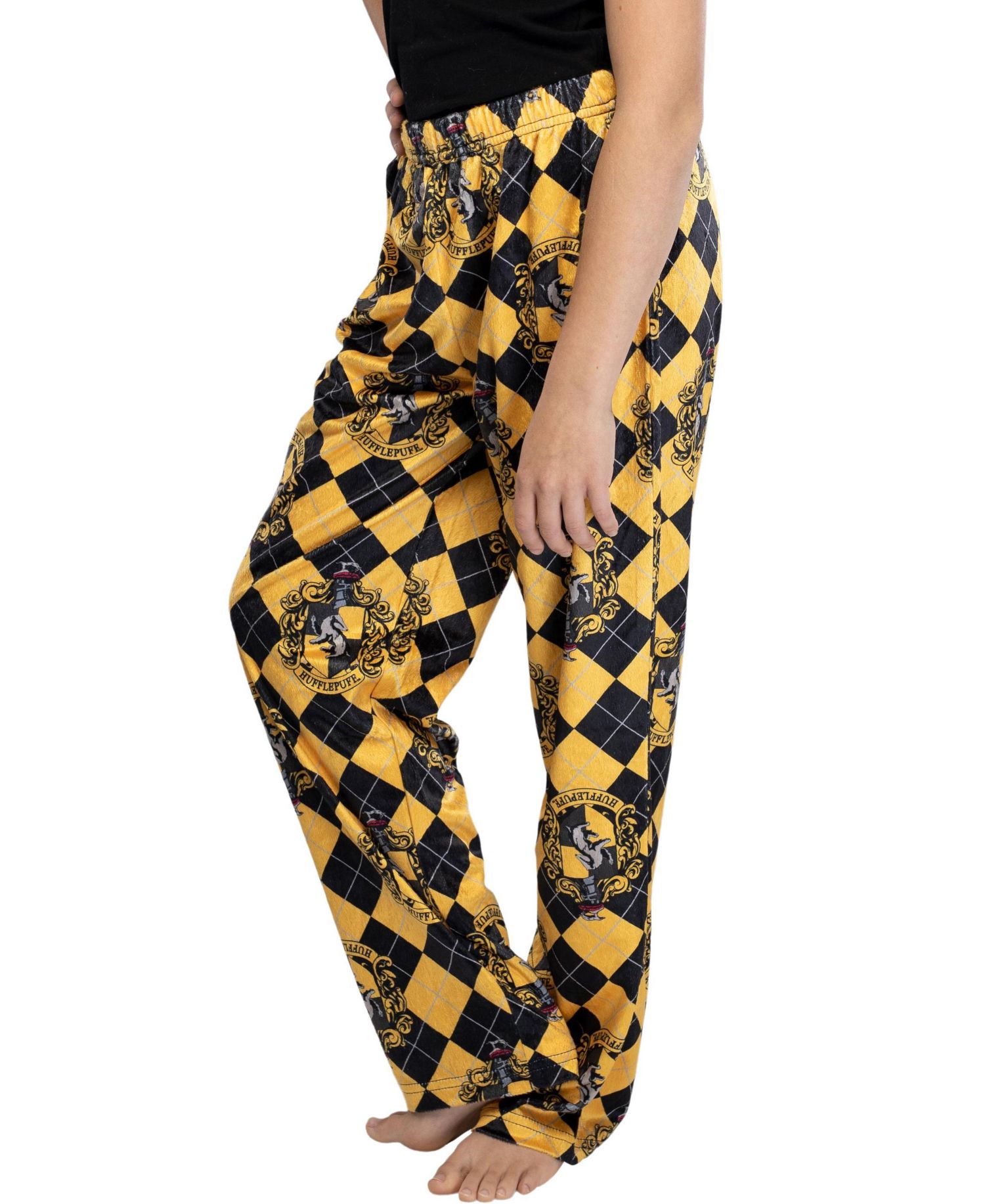 Girls' Hogwarts Houses Crest Plaid Lounge Pants Kids Pajamas