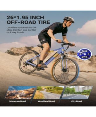 550W 26" Ebike for Adults, 48V Hidden Removable Battery, Up to 50 Miles, Shimano 21-Speed City Commuter EBike for Men & Women