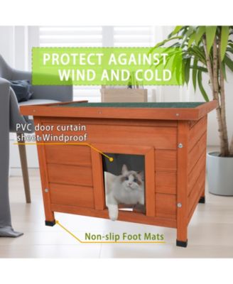 Waterproof Outdoor Indoor Cat House with Roof