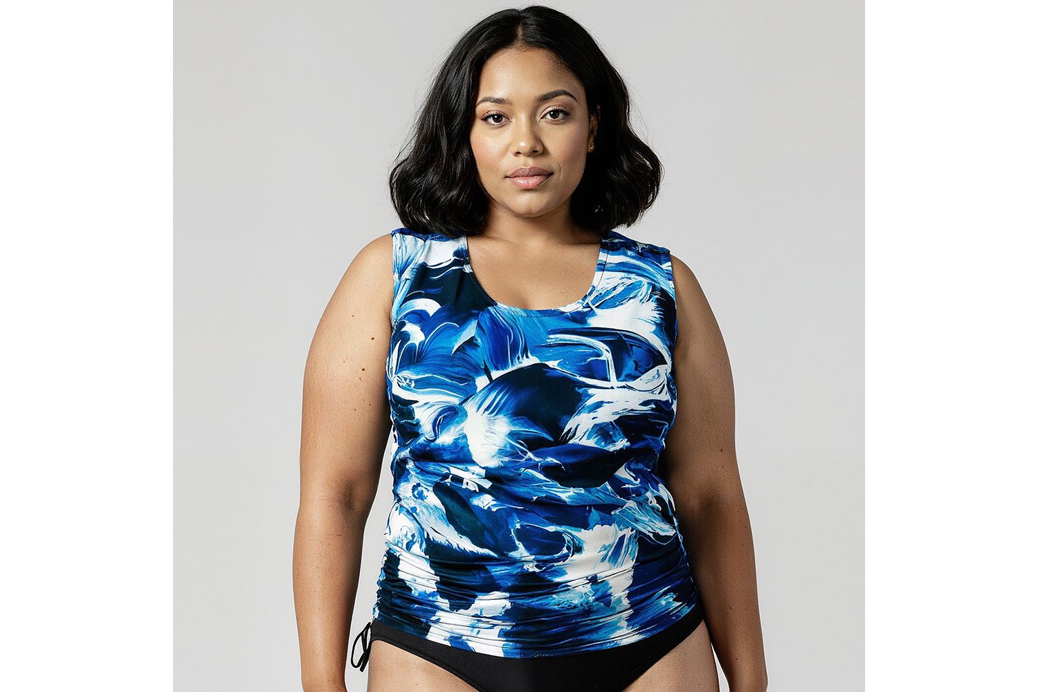 Plus Size Closed Back UPF 50+ Tankini Maya Swim Top