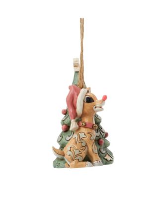 Woodland Rudolph with Tree Hanging Ornament