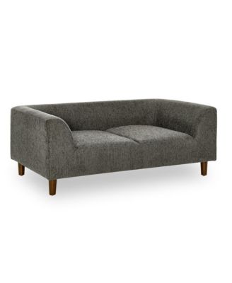 Dark Gray Pet Sofa with Backrest and Armrests Suitable for Small and Medium dogs