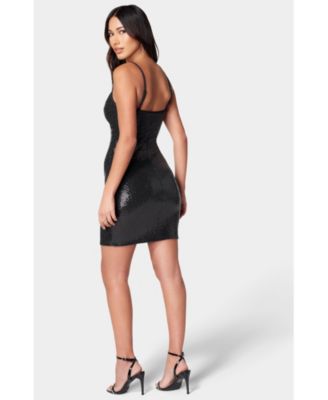 Cowl Short Sequin Dress