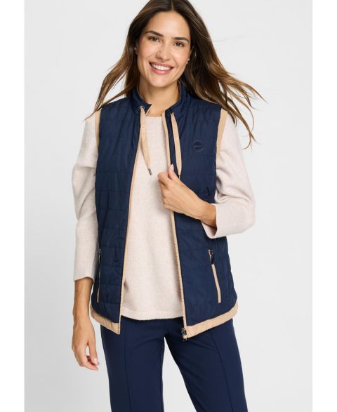 Женские жилеты Olsen 2-in-1 Reversible Quilted Vest