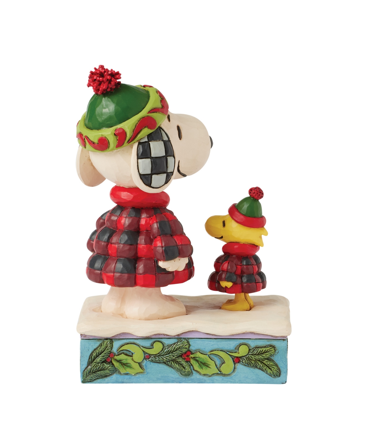 Jim Shore Snoopy And Woodstock Puffer Figurine In Multi