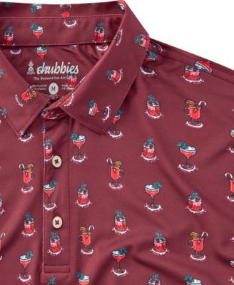 Men's The Thats The Spirit- Red Performance Polo Shirt