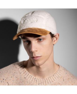 Script Faux Sherpa 5-Panel Baseball